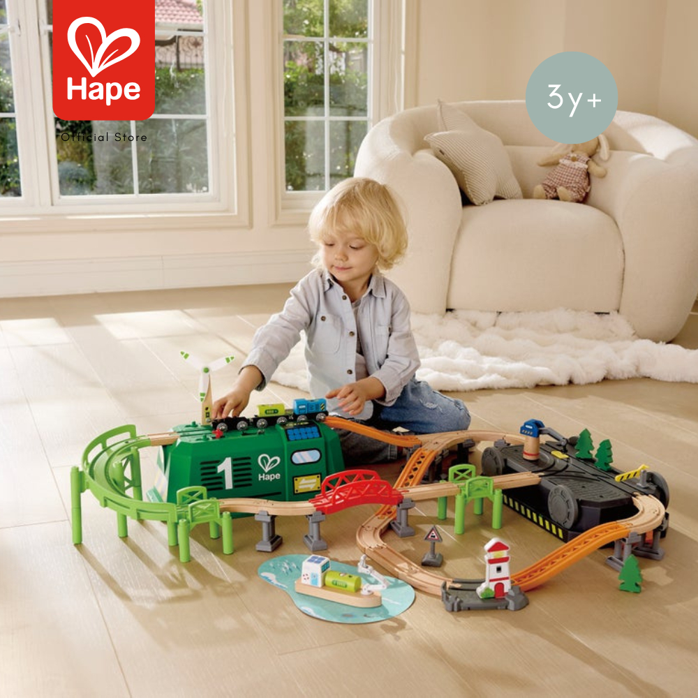 Hape طقم قطار Eco Energy مع دلو (3+) — صورة 3