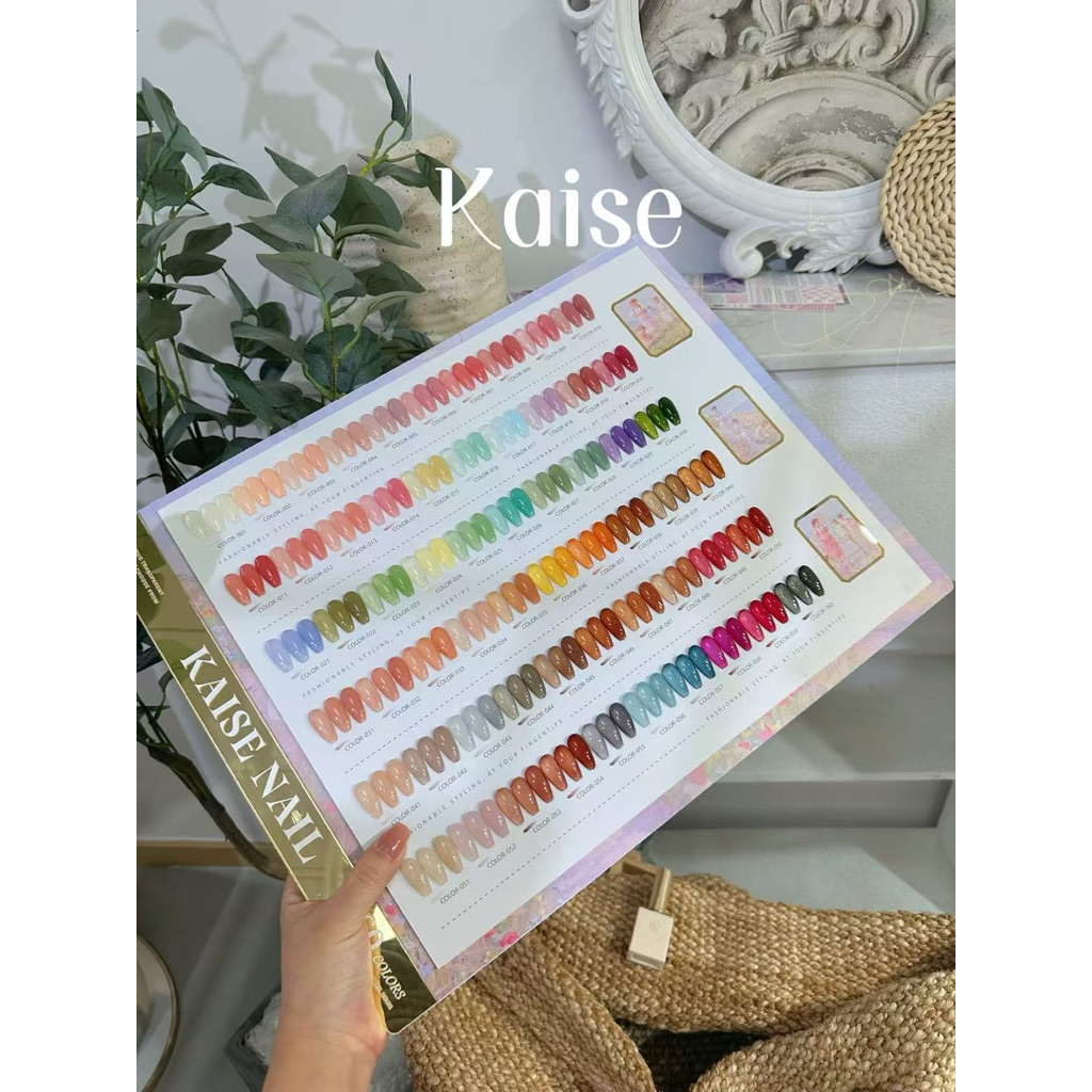 ❤️‍🔥สินค้าใหม่ KAISE 60 สี สีเจลไซรัปรุ่นใหม่ kaise 60สี สีโปร่งใส สีเจล ฟรีชุดชาร์จ