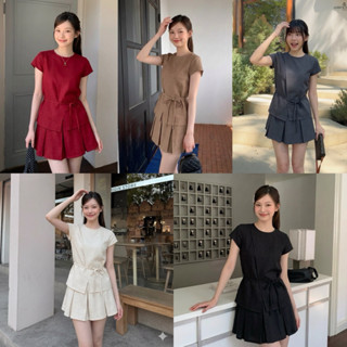 conycolours | Celena Casual Set ชุดเซตเสื้อ+ กระโปรง