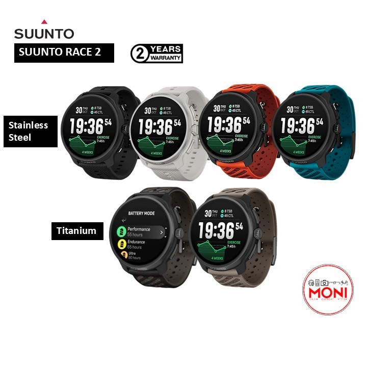 SUUNTO RACE 2 นาฬิกา สมาร์ทวอทซ์ จอAmoled GPS Map offline กันน้ำ ประกันศูนย์ไทย 2 ปี