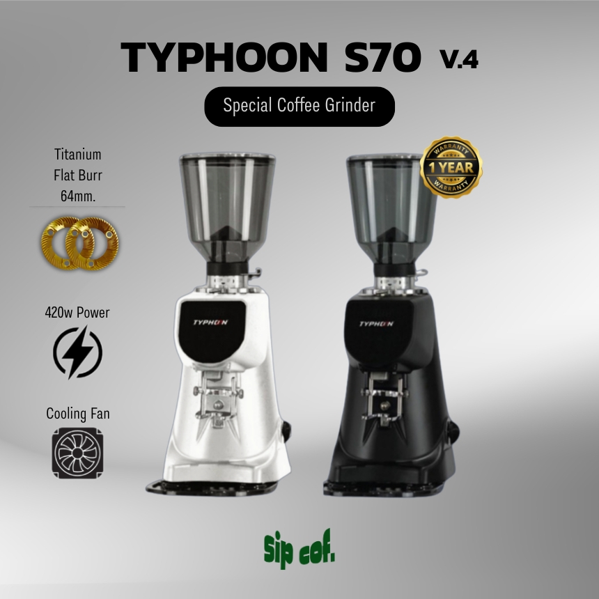 🔥NEW🔥 TYPHOON S70 V.4 เครื่องบดกาแฟอัตโนมัติ On Demand เหมาะร้านกาแฟ รับประกัน 1 ปี