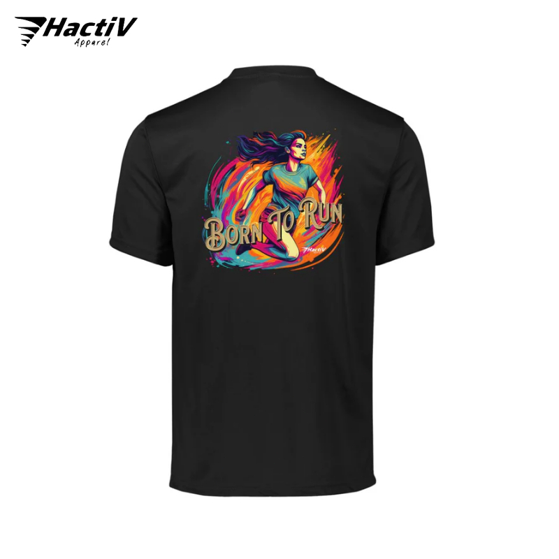 HactiV Apparel Born To Run Woman Activewear Tee