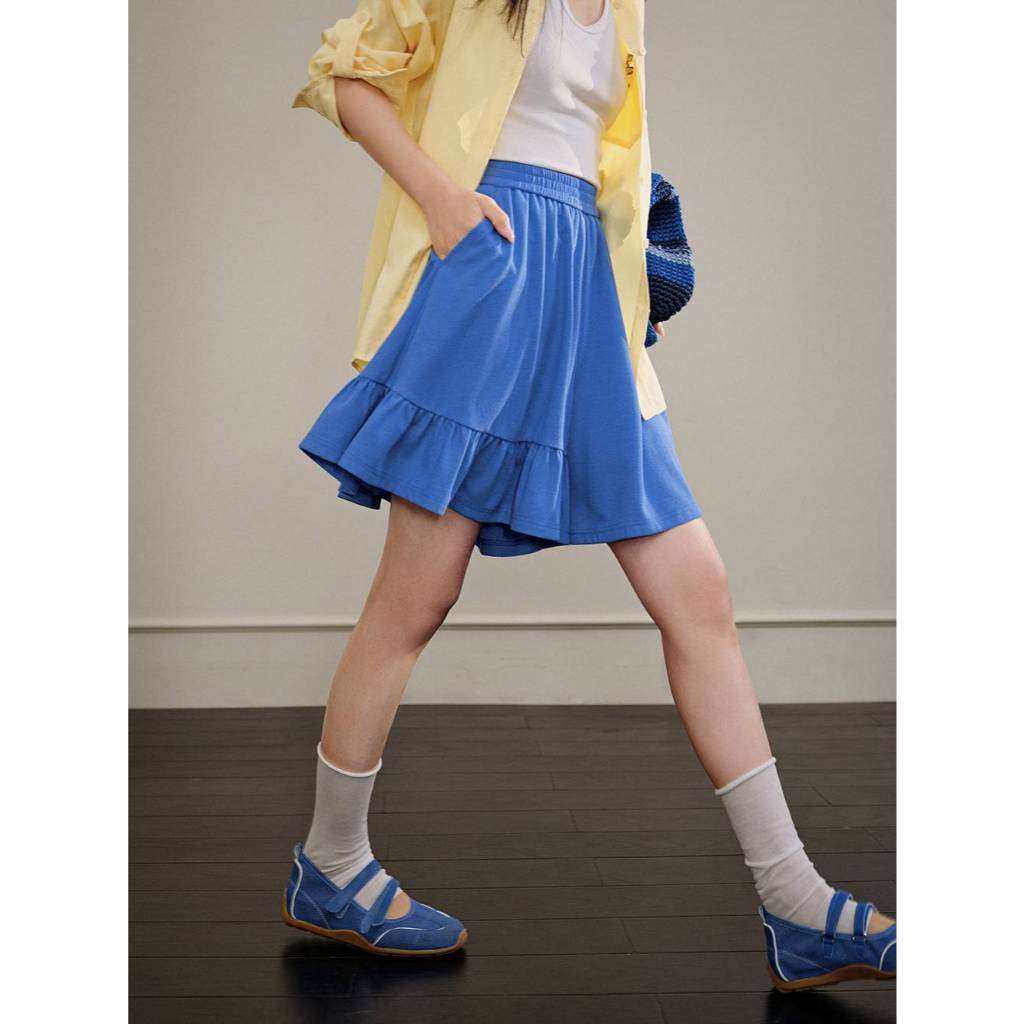 [Preorder] KUOSE : Single-Side Ruffle Shorts