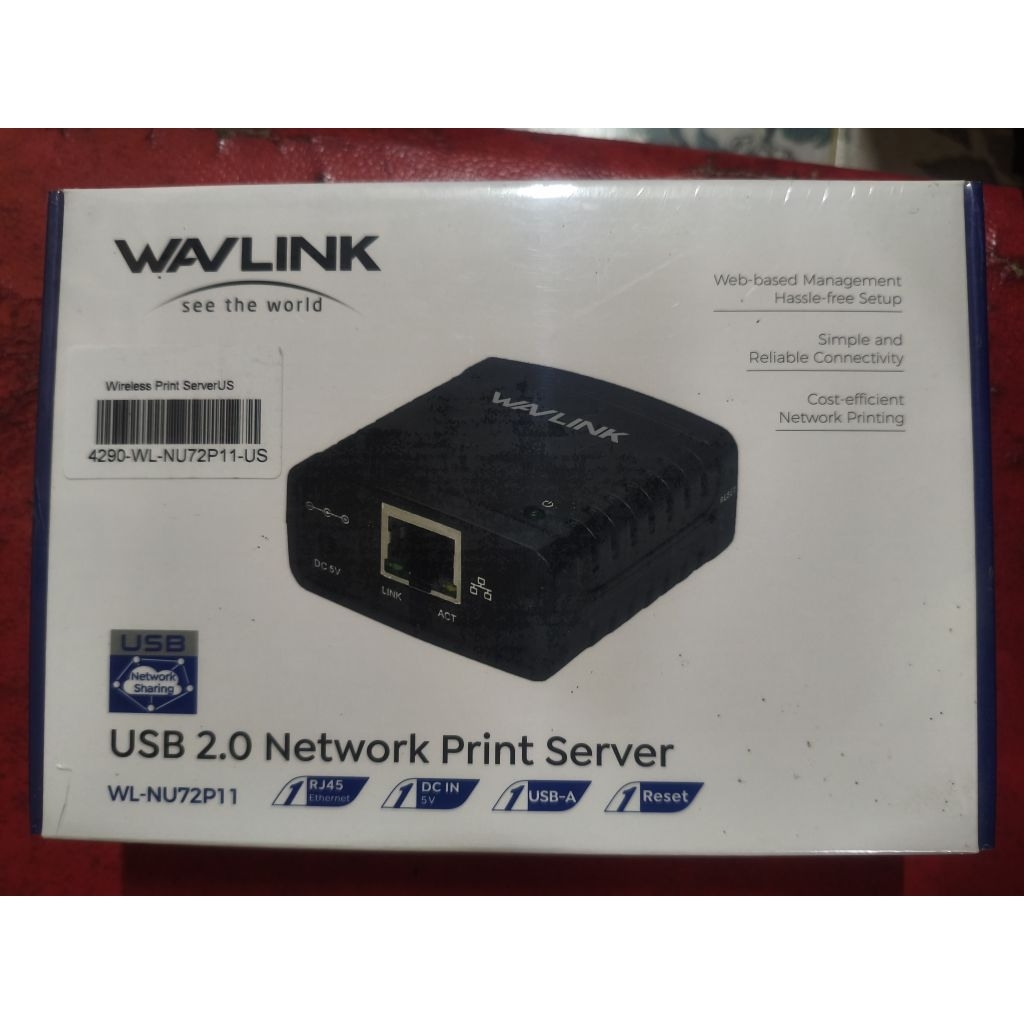 Wavlink WL-NU72P11 USB Print Server ที่เปลี่ยนเครื่องพิมพ์ USB แบบปกติให้เป็นเครื่องพิมพ์เครือข่าย
