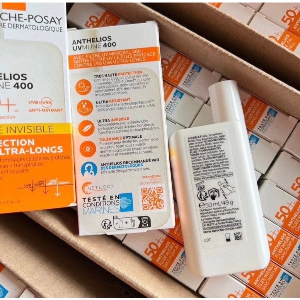 💥กันแดด La Roche-Posay Anthelios UVMune 400 Invisible Fluid SPF50+ 🌤️