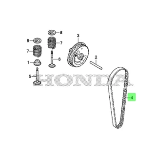 HONDA สายพานราวลิ้น รุ่น GX50 สายพานไทม์มิ่ง #14400-Z3V-003 อะไหล่เครื่องตัดหญ้าฮอนด้าแท้100%