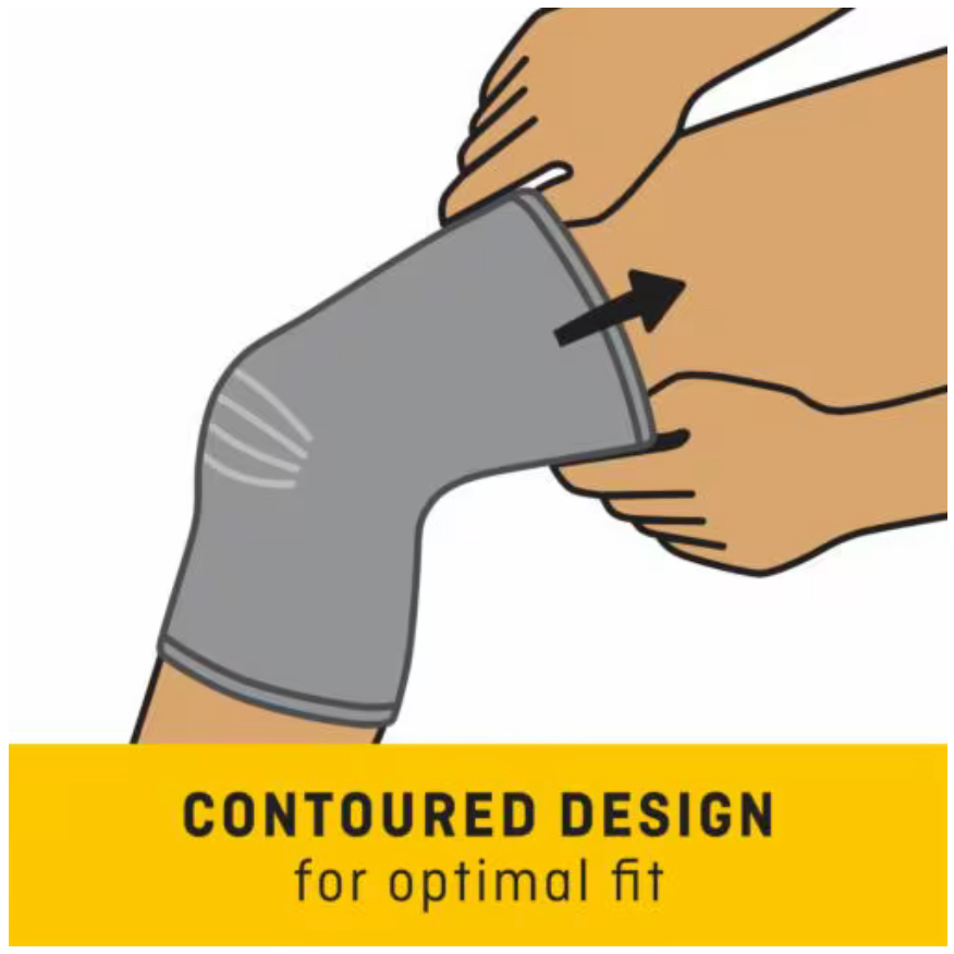 3M Futuro Knee Support (Mild) พยุงหัวเข่าสามเอ็ม ฟูทูโร่ (สีเทาเข้ม) รูปที่ 5
