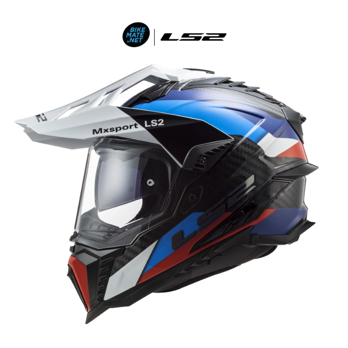LS2 Helmets MX701 Explorer C Frontier G.Black Blue - หมวกกันน็อคทัวร์ริ่งแอดเวนเจอร์