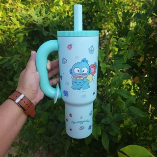 พร้อมส่ง แก้วน้ำสแตนเลสซานริโอ้มีหูจับ เคลือบเซรามิก 1200 มล สแตนเลส304 650ml ลายลิขสิทธิ์แท้