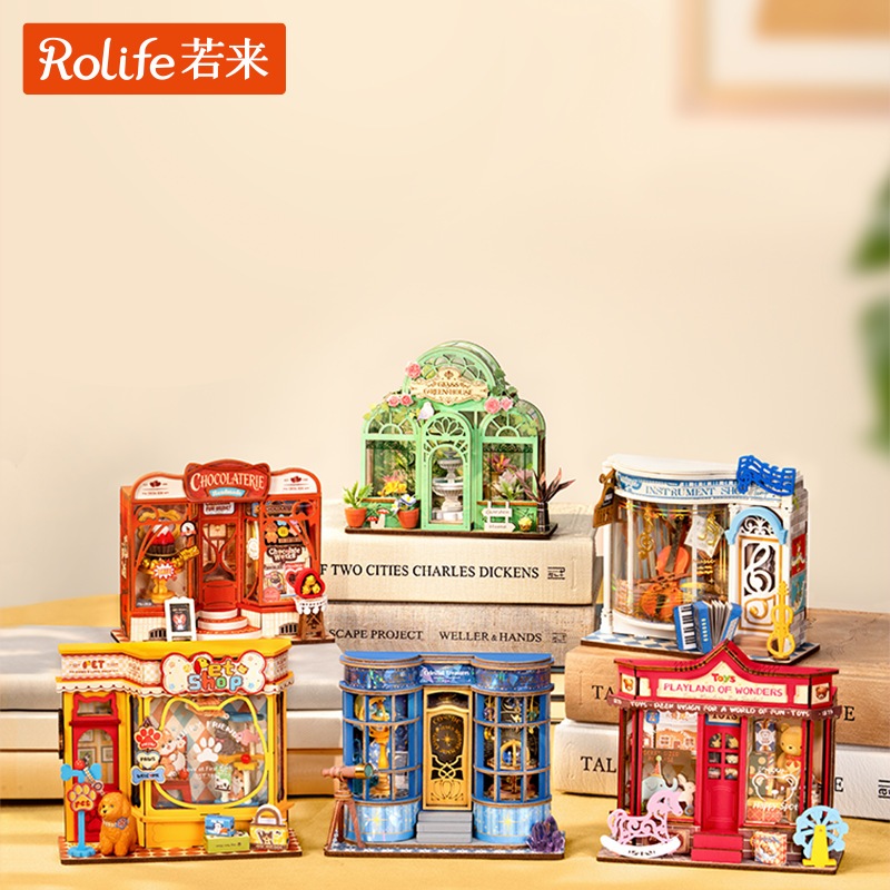 Rolife DIY Miniature House Kit : Little Warm Space Series 4 ชุดโมเดลตัวต่อไม้ บ้านตุ๊กตา | ของแต่งบ้าน ของเล่นศิลปะ DIY