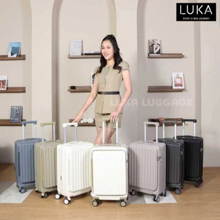 [รับประกัน5ปี ] LUKA กระเป๋าเดินทางล้อลาก (กระเป๋าเปิดหน้า) กระเป๋าเดินทาง เฟรมซิป ฝาเปิดหน้า ซิปขยายข้าง จุของได้เยอะ