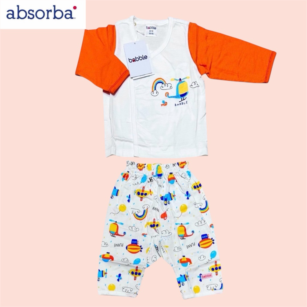 Babble by Absorba (B302) ชุดเซ็ตเสื้อแขนยาว + กางเกงยาว Size แรกเกิด