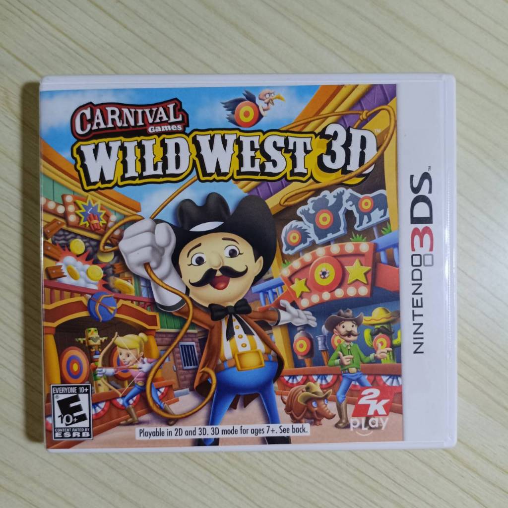 (มือ2) Nintendo​ 3ds​ -​ Carnival Games Wild West 3D​ (us)​
