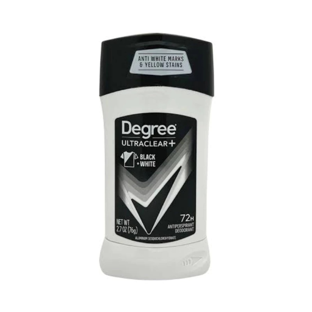Degree Men UltraClear Black+White Antiperspirant Deodorant Stick 76gโรลออนระงับกลิ่นกาย สำหรับผู้ชาย