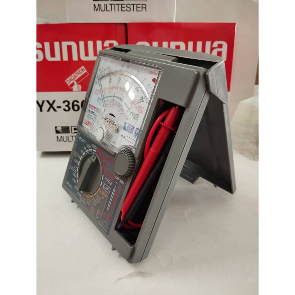 SUNWA YX-360TRD มัลติมิเตอร์เข็ม แบบอนาล็อก เข็มนิ่งไม่แกว่ง มีไฟLEDโชว์และเสียงสำหรับตรวจวัด