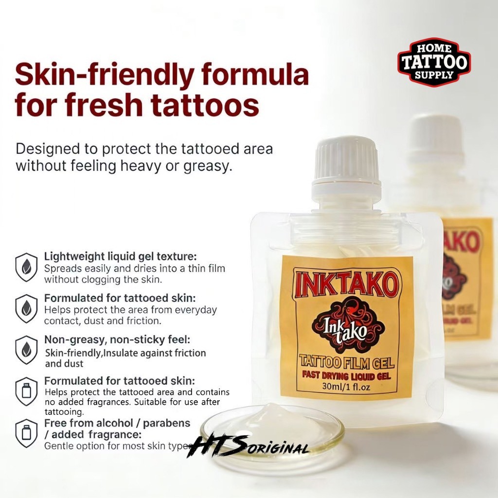 INKTAKO เจลฟิล์มดูแลรอยสักมืออาชีพ (Pro-Care Tattoo Film Gel)