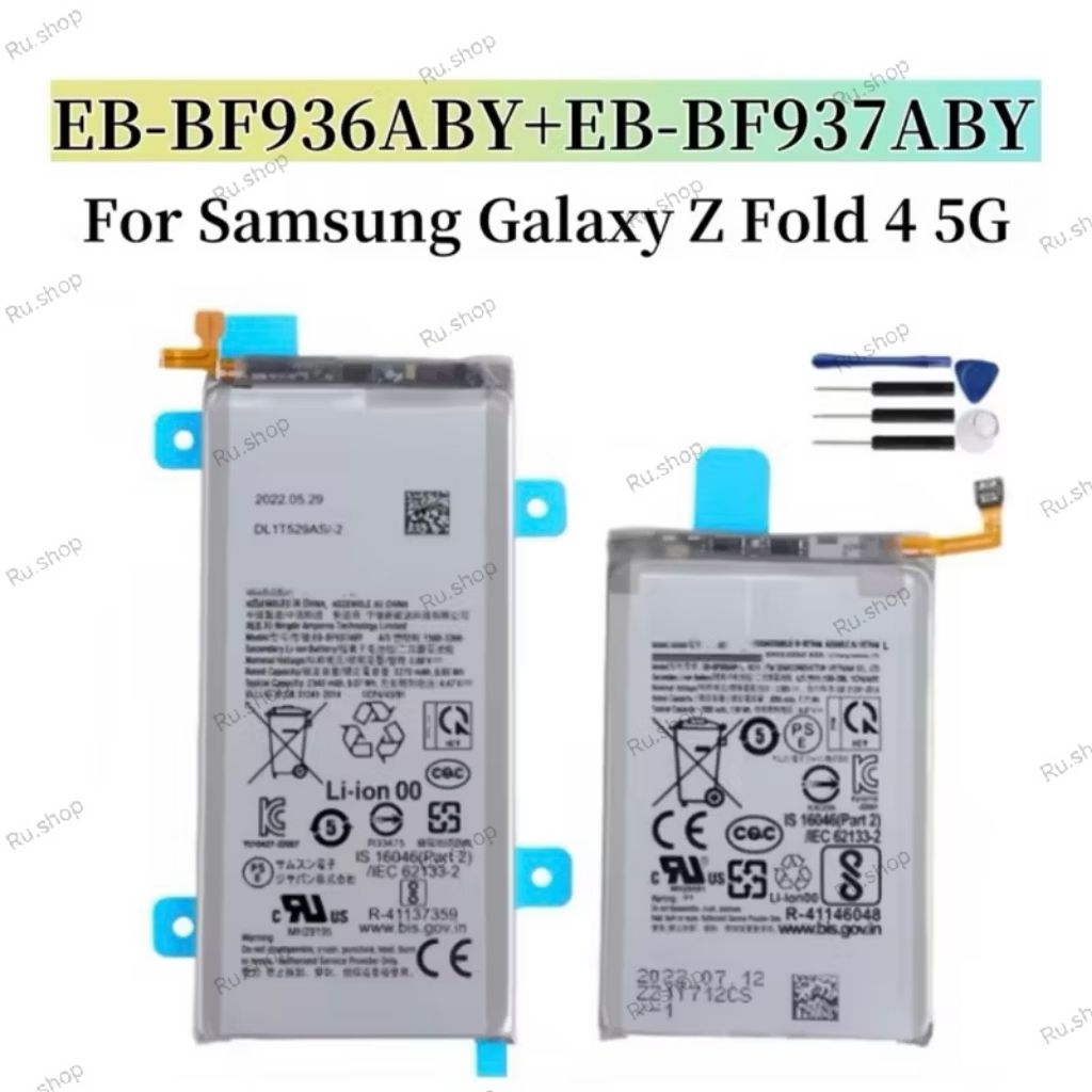 แบตเตอรี่ EB-BF937ABY EB-BF936ABY ใหม่สำหรับ Samsung Galaxy Z Z Fold 4 5G F937 F936 + แบตเตอรี่สำรอง