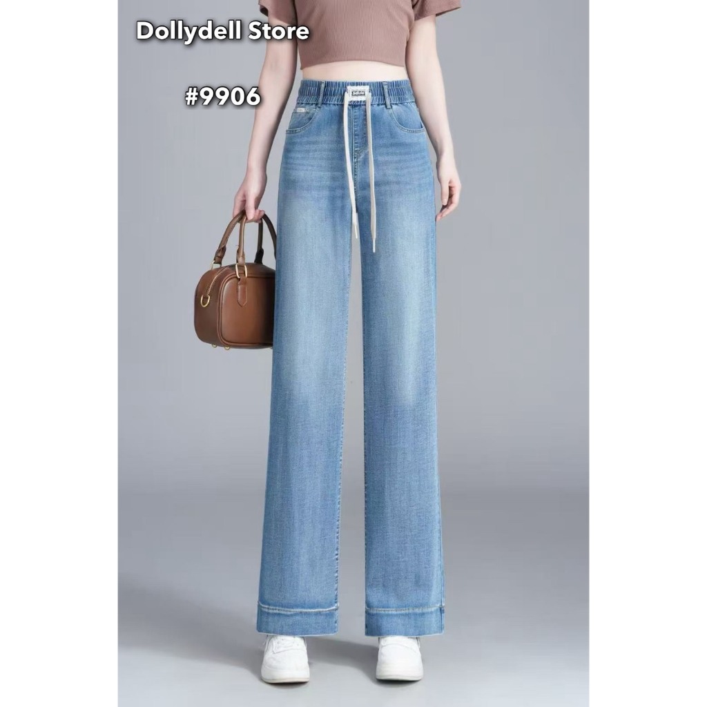 กางเกงยีนส์เอวยางยืดDolly รุ่น#D9960 เนื้อผ้ายืดได้คุณภาพดีใส่สบายทรงสวย