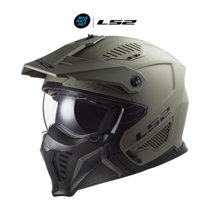 LS2 Helmets - Drifter OF606 Matt Sand - หมวกกันน็อคเปิดหน้า