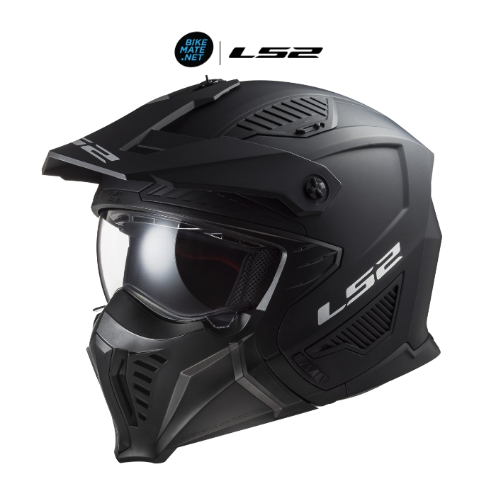 LS2 Helmets - Drifter OF606 Solid Matt Black - หมวกกันน็อคเปิดหน้า