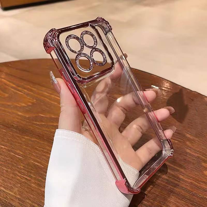 เคสใส กันรอยเลนส์กล้อง Redmi15 15C RedmiA5 และ POCO C71 C85 เคสขอบสี กันกระแทก Q11