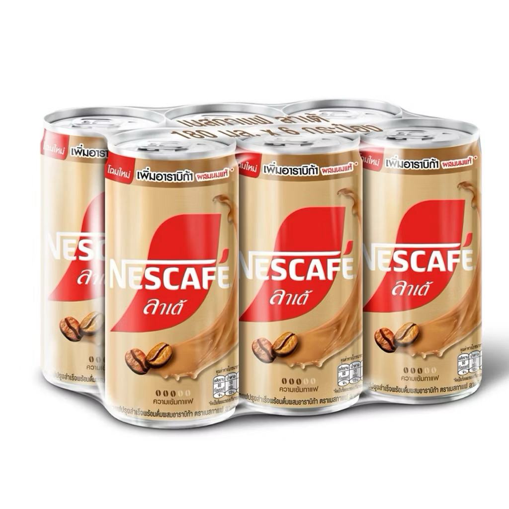 NESCAFE เนสกาแฟ พร้อมดื่ม 180 มล. x 6 กระป๋อง (มีให้เลือก รูปที่ 2