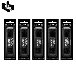(แน่น บางเฉียบ2.5mm ไม่ย้วย) เชือกรองเท้า (Kickkuck) สำหรับรองเท้าหนัง 10สี ความยาว60,80,100,120,140