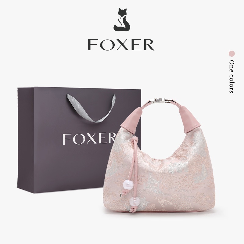 FOXER กระเป๋าสะพายข้างสุดหรู กระเป๋าสะพายไหล่สุดเก๋ กระเป๋าถือ ของขวัญสำหรับเด็กผู้หญิง