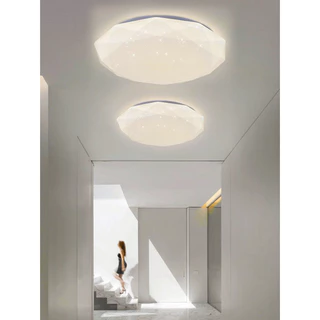 OIMIU โคมไฟเพดาน ไฟ LED 72W/48W/36W ไฟติดเพดาน 3 สีเปลี่ยน/สีขาว ไฟเพดาน LED ไฟห้องนอน เพดาน ไฟเพชร