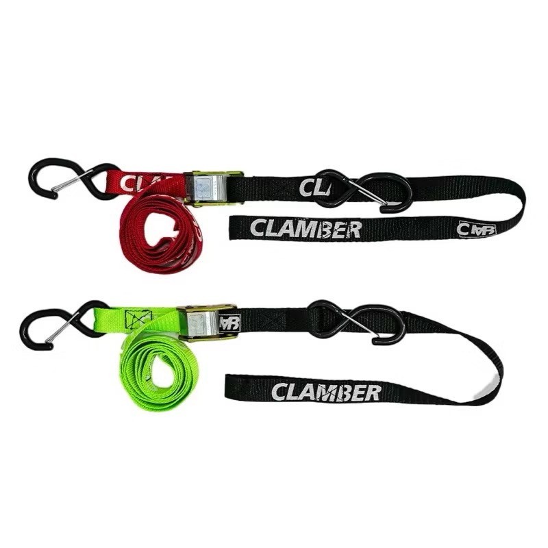 เชือกมัดรถมอเตอร์ไซค์ clamber ขนาด 25 mm เชือกมัดรถมอเตอร์ไซค์วิบาก เชือกมัดรถมอเตอร์ไซค์บิ๊กไบค์