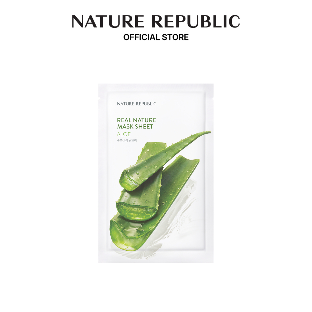 NATURE REPUBLIC Real Nature Aloe Mask Sheet (23ml*1ea)