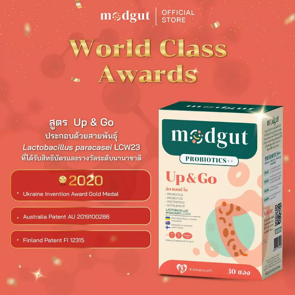 Modgut โพรไบโอติกส์ Probiotics++ สูตร Up & Go เหมาะกับภูมิแพ้ เด็ก & ผู้ใหญ่ 30 ซอง ทานได้ทุกวัน thumbnail 8