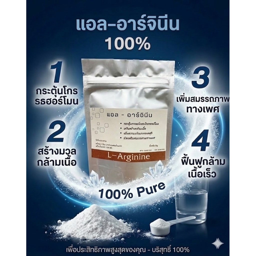 สินค้าพร้อมส่ง*แอล-อาร์จินีน L-Arginine