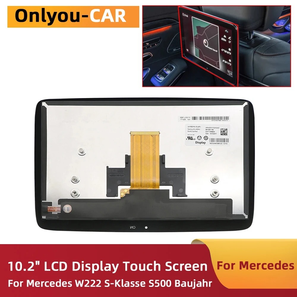 LA102WH2-SL01 LA102WH2(SL)(01) 10.2 inch LCD Display For Mercedes W222 S400 S450 S500 Headrest Monit