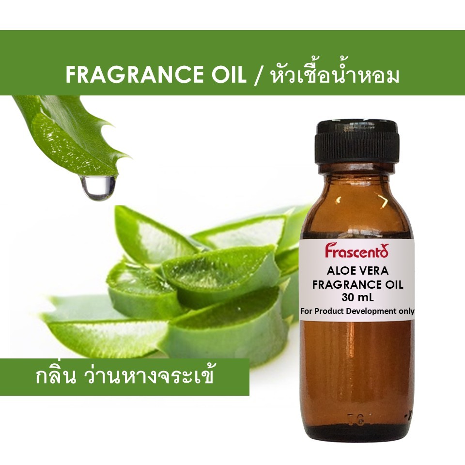 หัวน้ำหอมเข้มข้น 100% กลิ่น ว่านหางจระเข้ Aloe Vera (Fragrance Oil - No Alcohol)
