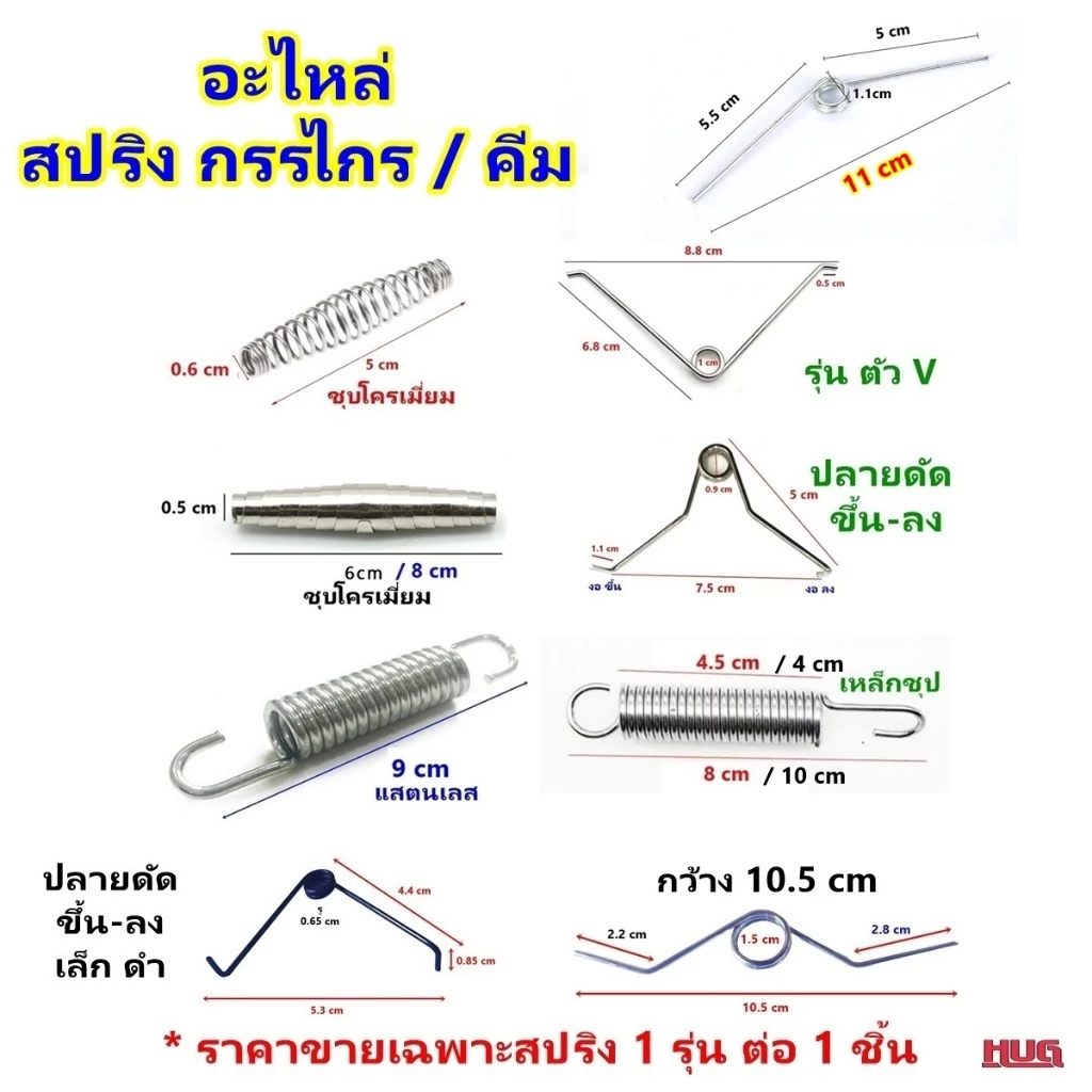 อะไหล่ สปริง กรรไกรตัดกิ่ง สปริงกรรไกร กรรไกรกระตุก สปริงคีม hug hugtravel
