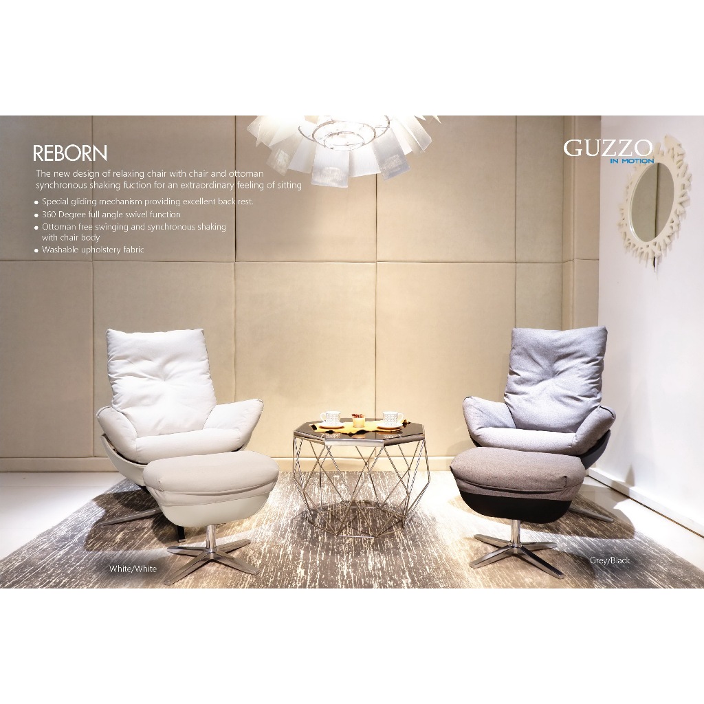 GUZZO เก้าอี้พักผ่อน แบบผ้า (relax chair) รุ่น REBORN
