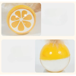 AL-1619 ของเล่นแมว ลูกบอลพลาสติก ขนนก ของเล่นคลายเครียด เหมาะทุกวัย รุ่นสองสี คละสี พร้อมส่ง 🐱