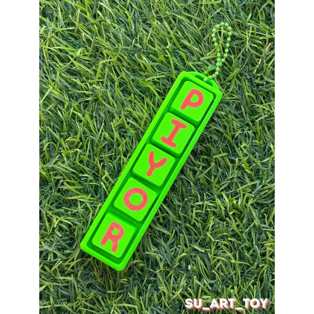 💚💚(สีเขียว)💚💚พวงกุญแจ คีย์บอร์ด  fidget clicker Keycap Keychain ของเล่นคีย์บอร์ด ชื่อตัวเอง