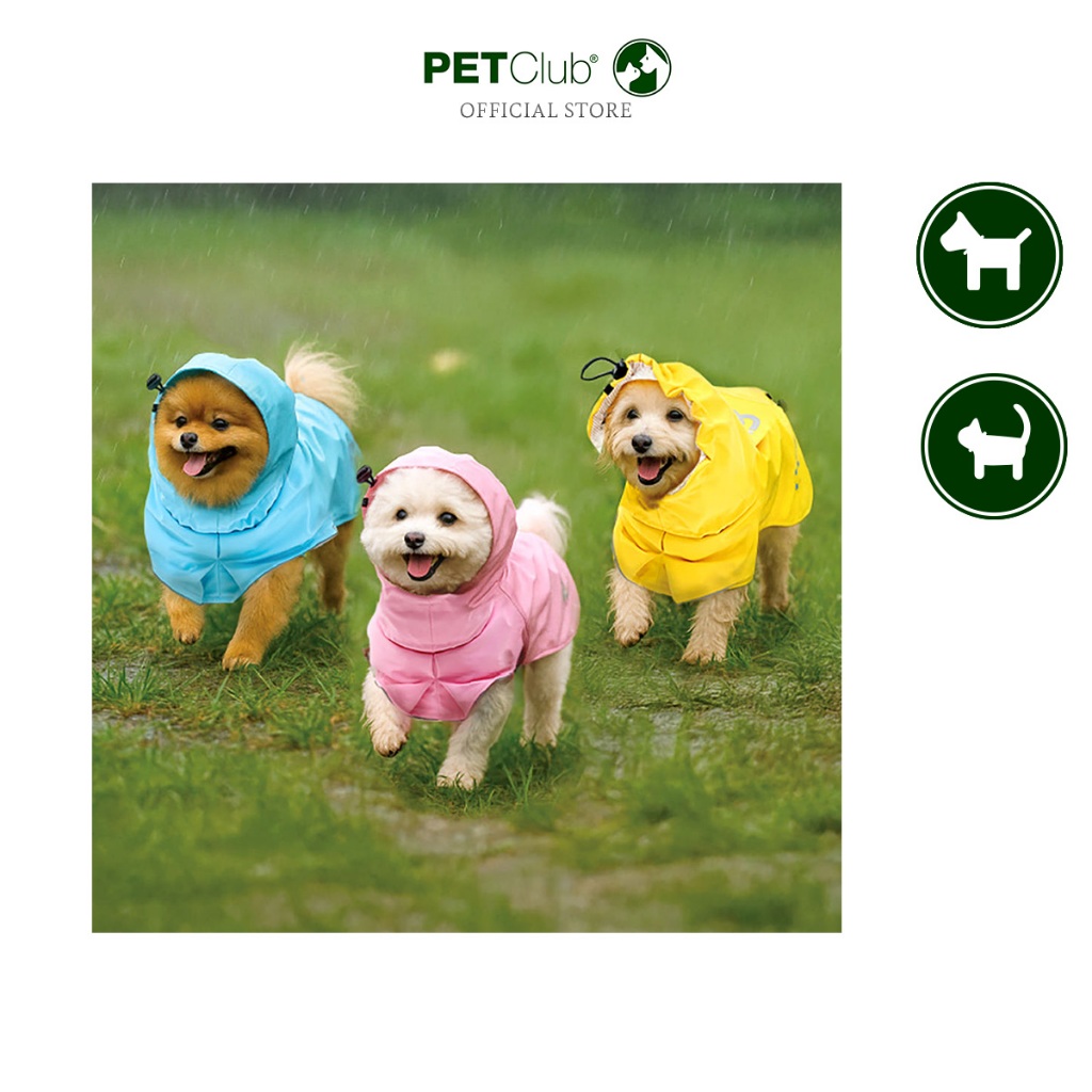 [PETClub] WINIZ Pet Raincoat - เสื้อกันฝนสัตว์เลี้ยง 2 สี นำเข้าจากเกาหลี