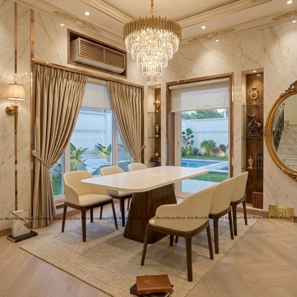 TABLE + RISA ARMREST ชุดโต๊ะอาหาร มินิมอล luxury