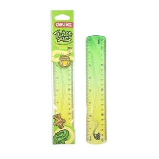 Deli ไม้บรรทัดเยลลี่ "Twist Me" No.H20A (Flexible Ruler) ขนาด 20 ซม. (8 นิ้ว) ราคาต่อ 1 อัน คละสี