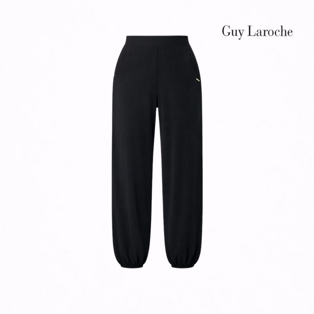 Guy Laroche - Cozy Balloom Pants กางเกง ทรง หลวม ญ ปลายขาจั๊ม สีดำ G9X8BL