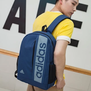 Adidas_ คู่แฟชั่นกระเป๋าเป้สะพายหลังคู่ร้อยกระเป๋าเป้สะพายหลังไนลอนสบาย ๆ