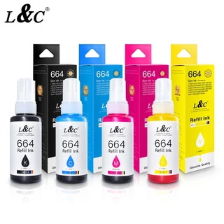 L&C T664 Ink หมึกเติม ใช้สำหรับเอปสัน L-Series L100 L120 L200 L210 L220 L360 L365 L565 L1300
