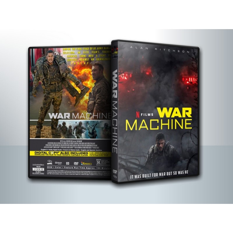 [ DVD Movie มีปก+สกรีนแผ่น ] War Machine (2026) สงครามจักรกลถล่มโลก ( 1 DVD )