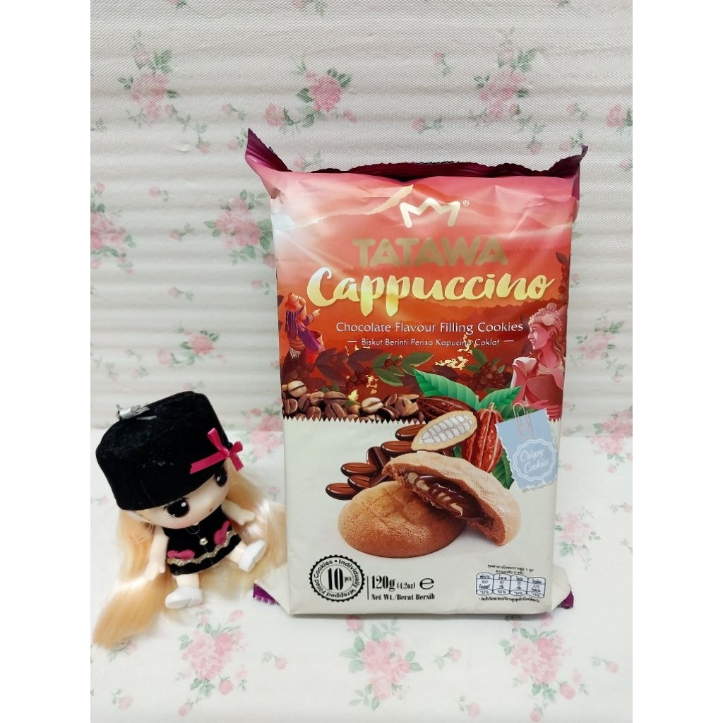 คุกกี้สอดไส้ครีมรสกาแฟและช็อคโกแลตกลิ่นคาปูชิโน (1 กล่อง มี 10 ชิ้น)