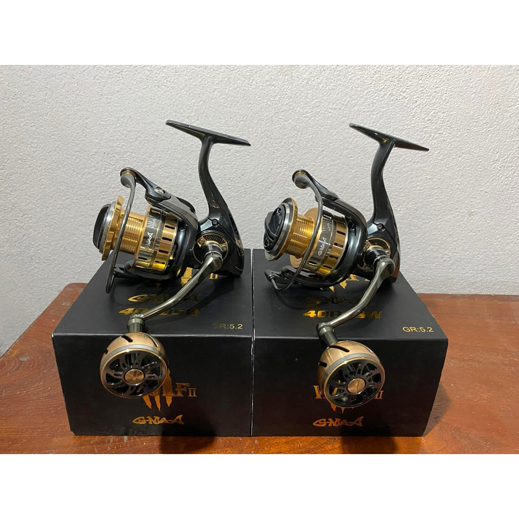 Gmax wolf ii 4000SW รุ่นยอดนิยมของแบรนด์ gmax เป็นรอกที่ออกแบบให้ทนต่อนำ้เค็ม งานจิ๊ก แคส สวายแข่ง ห