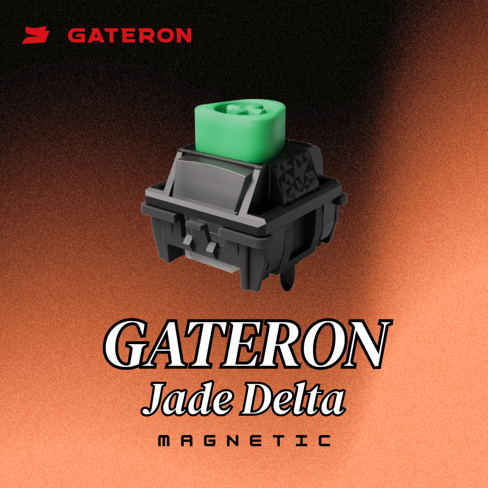 (พร้อมส่ง) สวิตซ์ Gateron Jade Delta (10 ตัว) / Magnetic Switch / สวิตซ์คีย์บอร์ด HE