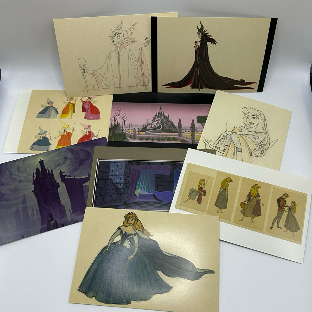 💗 Sleeping Beauty 🖤 Aurora / The Art of Disney The Golden Age (1937-1961) postcard โปสการ์ด ดิสนีย์